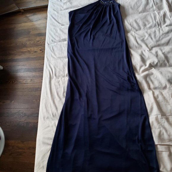 BCBGMaxAzria Indigo Single-Shoulder Maxi Dress - Picture 2 of 11